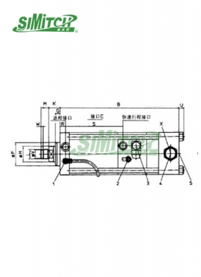 AT type working cylinder